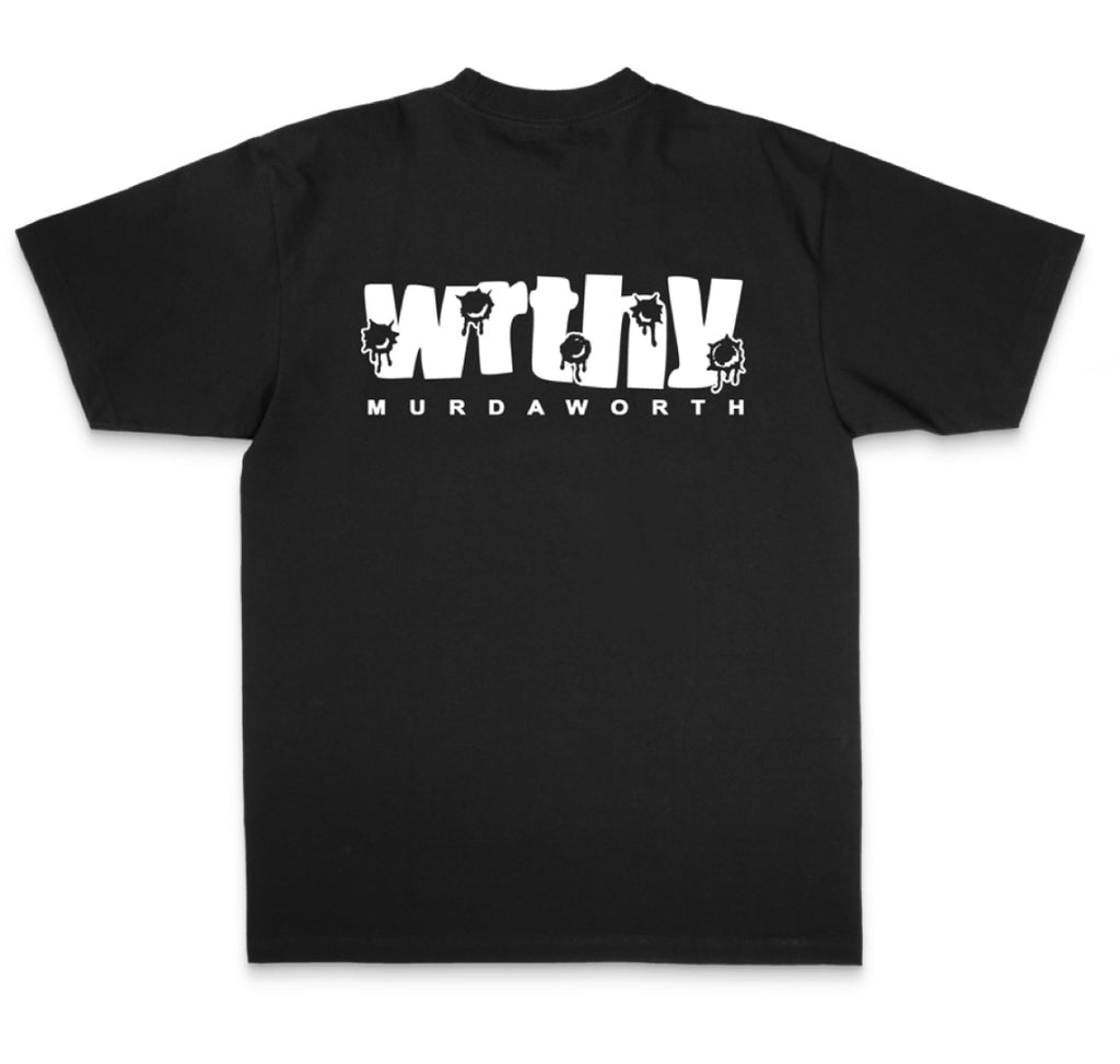 Black/White Wrthy’s Block Tee